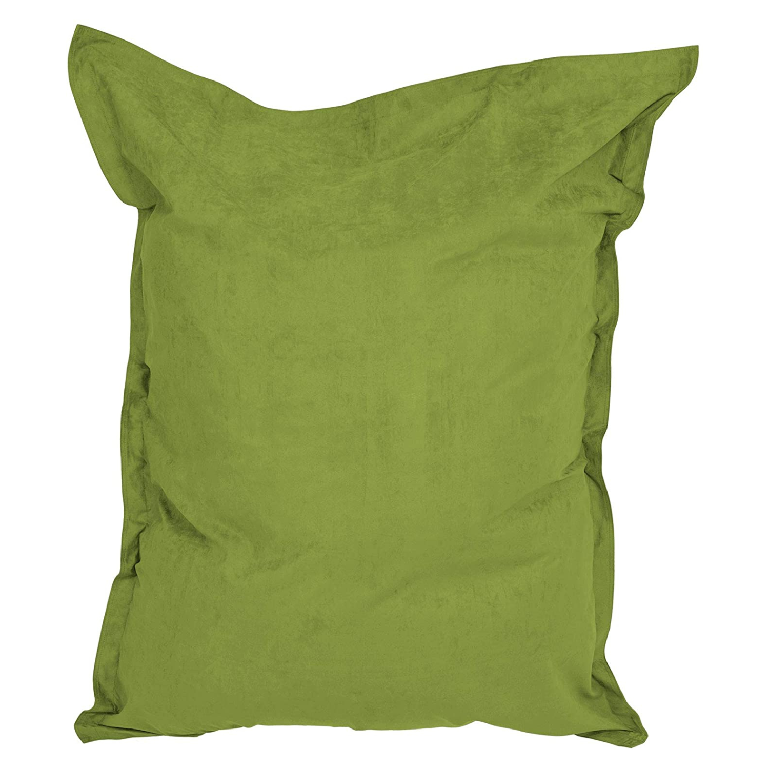 Grüner XXL Microvelours Riesensitzsack vor weißem Hintergrund.