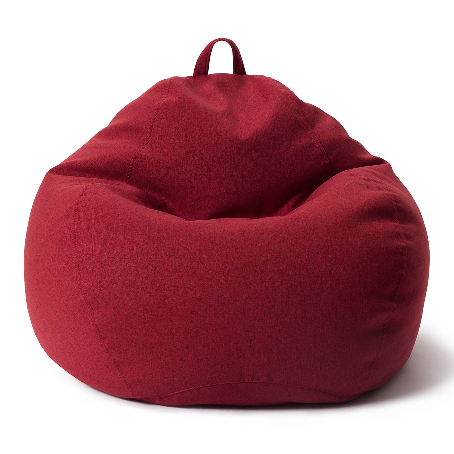 LUMALAND Sitzsack aus der Comfort Line mit 315 L Volumen in Rot vor weißem Hintergrund.