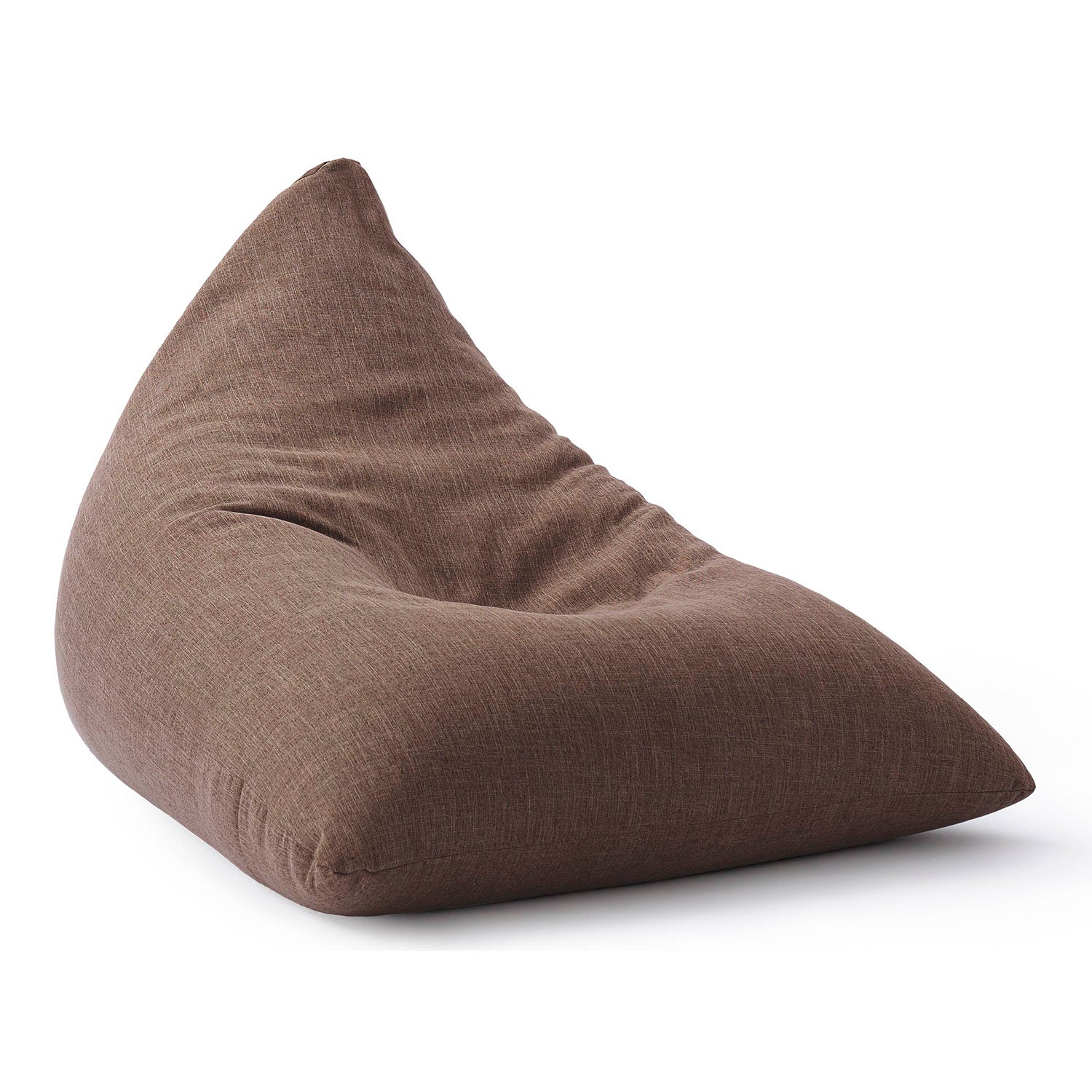 LUMALAND Sitzsack aus der Interior Line mit 370 L Volumen in Braun vor weißem Hintergrund.