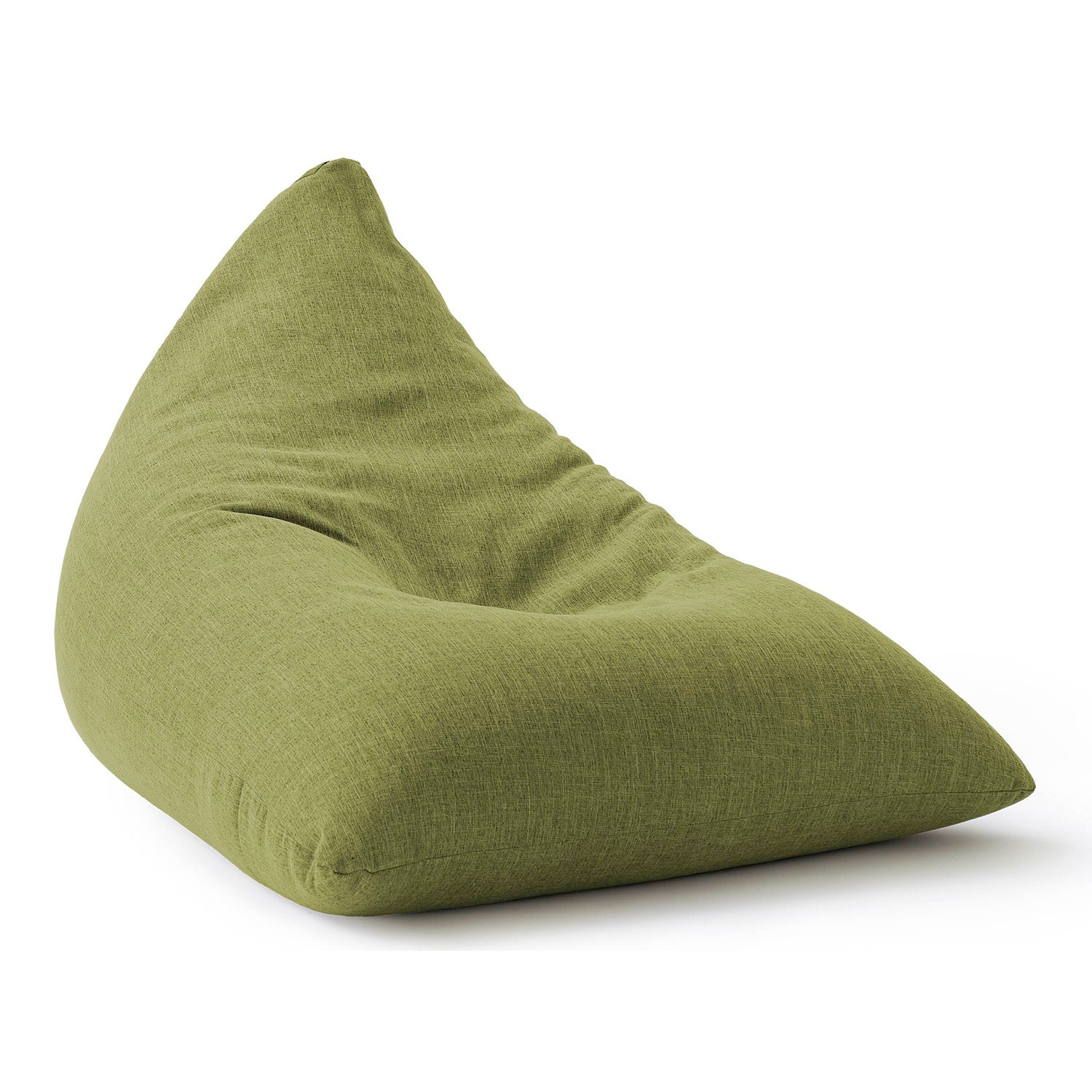 LUMALAND Sitzsack aus der Interior Line mit 370 L Volumen in Limegreen vor weißem Hintergrund.