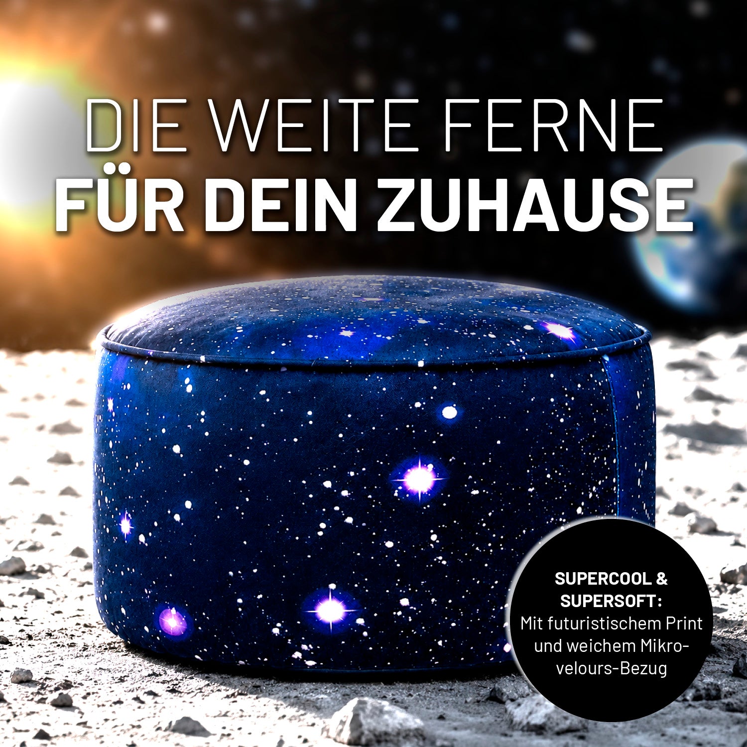 Pouf In/Outdoor Printed Edition - Galaxy