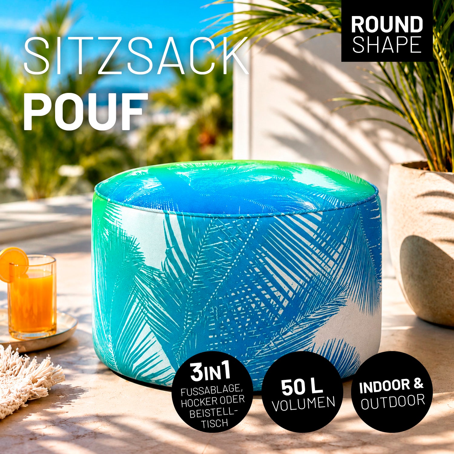 Pouf In/Outdoor - Printed Edition
