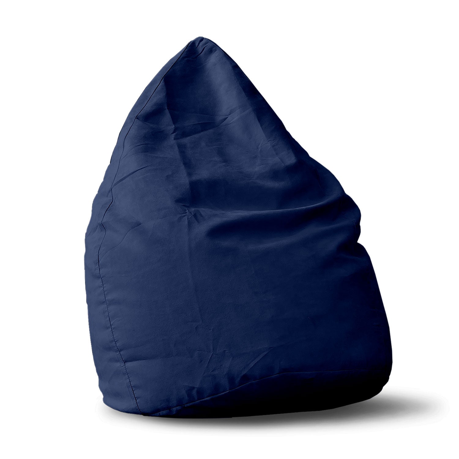 XL Plus Sitzsack Drops für den Innenraum in Navyblau vor weißem Hintergrund.