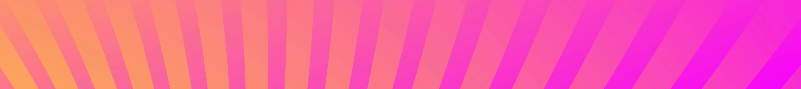 Diagonal verlaufende orange und pinke Streifen auf einem Farbverlauf-Hintergrund in einem rechteckigen Format.