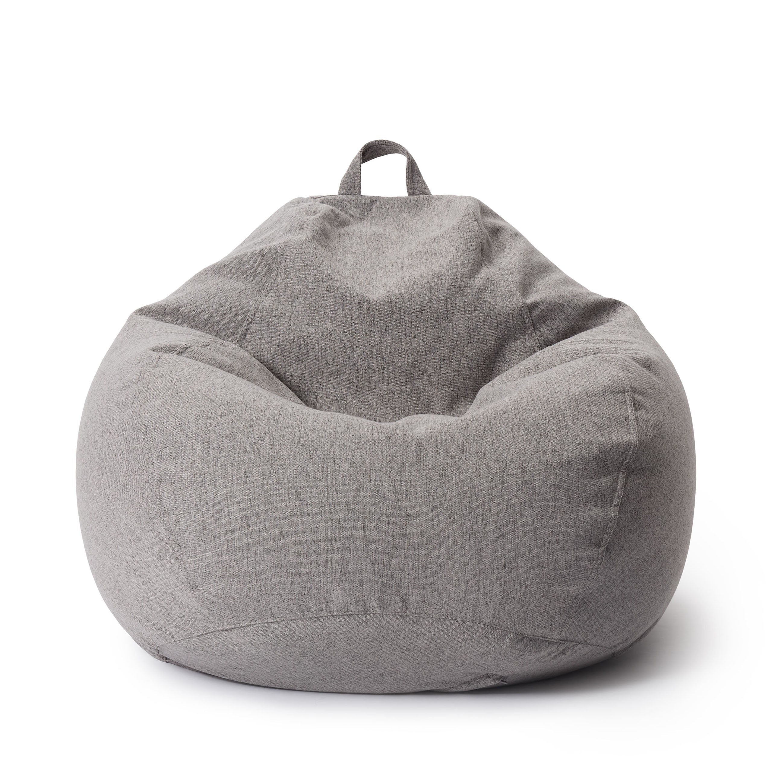 LUMALAND Sitzsack aus der Comfort Line mit 250 L Volumen in Hellgrau vor weißem Hintergrund.