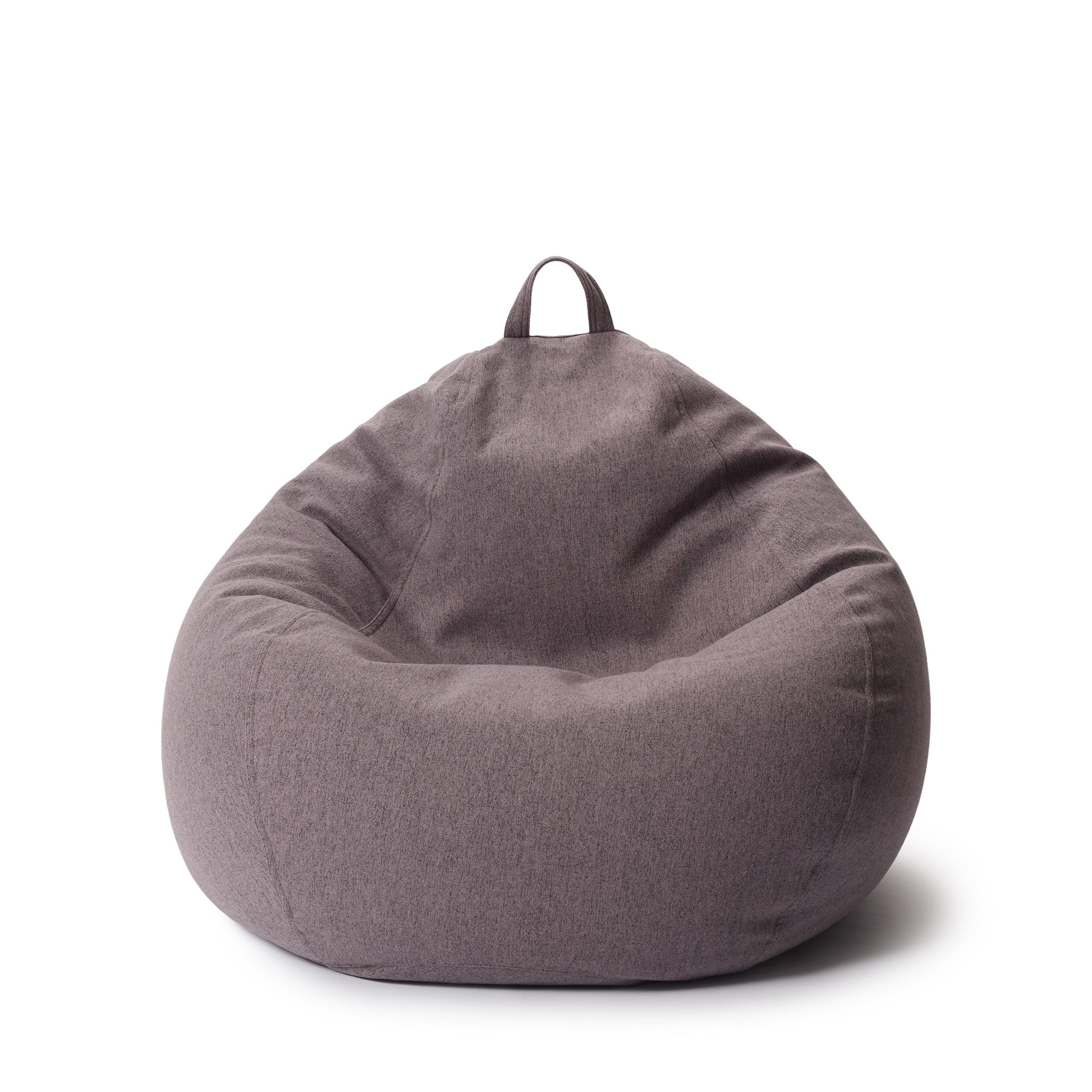 LUMALAND Sitzsack aus der Comfort Line mit 185 L Volumen in Dunkelgrau vor weißem Hintergrund.