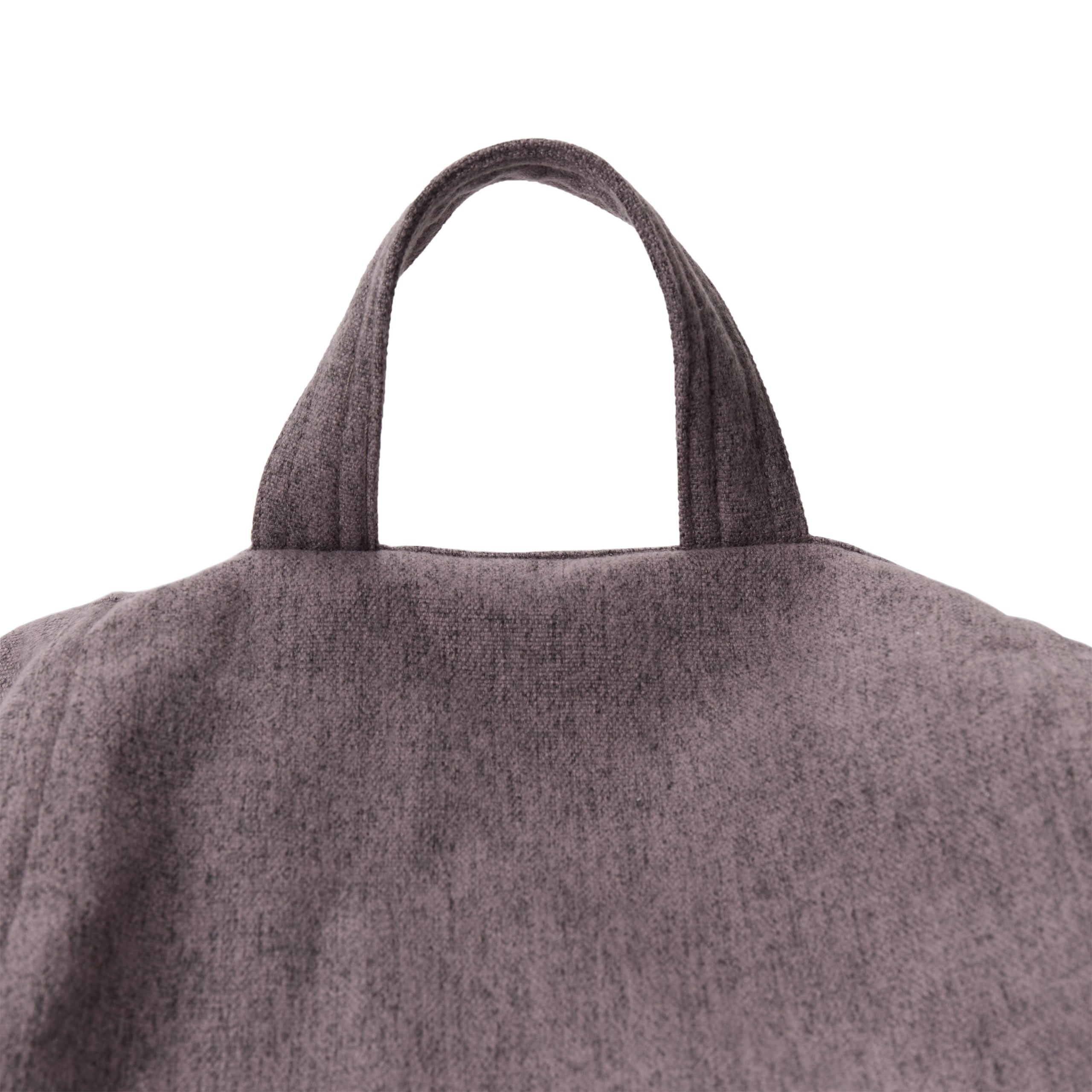 Praktische Trageschlaufe des Comfort Line Sitzsackes in Dunkelgrau im Detail.