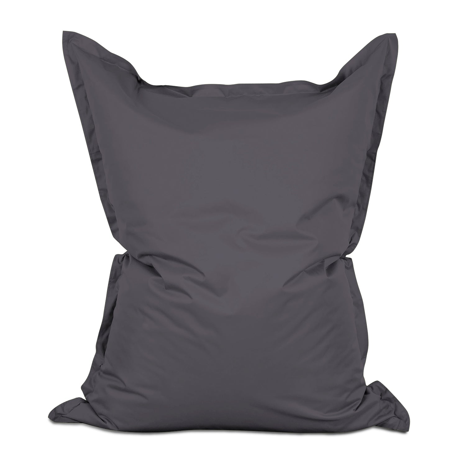 LUMALAND XXL Sitzsack in Anthrazit vor weißem Hintergrund.