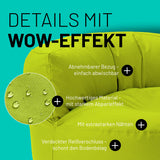 Sitzsack-Sofa Apfelgrün | Lumaland Sitzsack