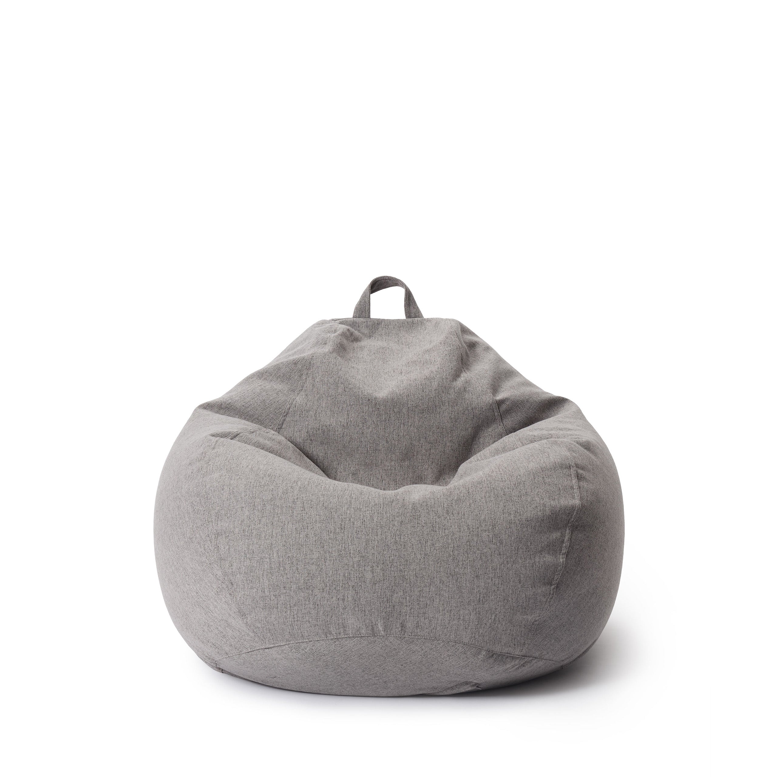 LUMALAND Sitzsack aus der Comfort Line mit 120 L Volumen in Hellgrau vor weißem Hintergrund.