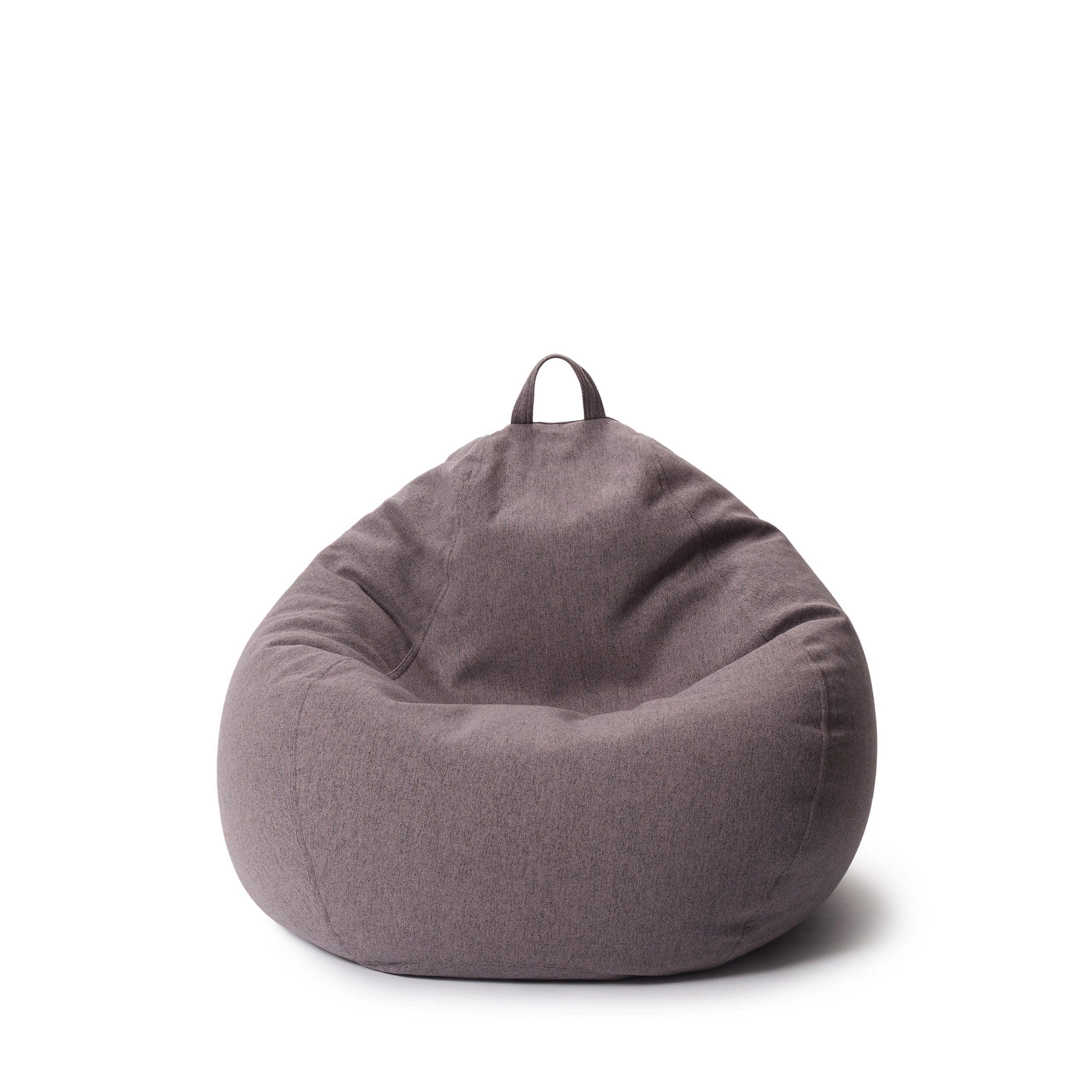 LUMALAND Sitzsack aus der Comfort Line mit 120 L Volumen in Dunkelgrau vor weißem Hintergrund.