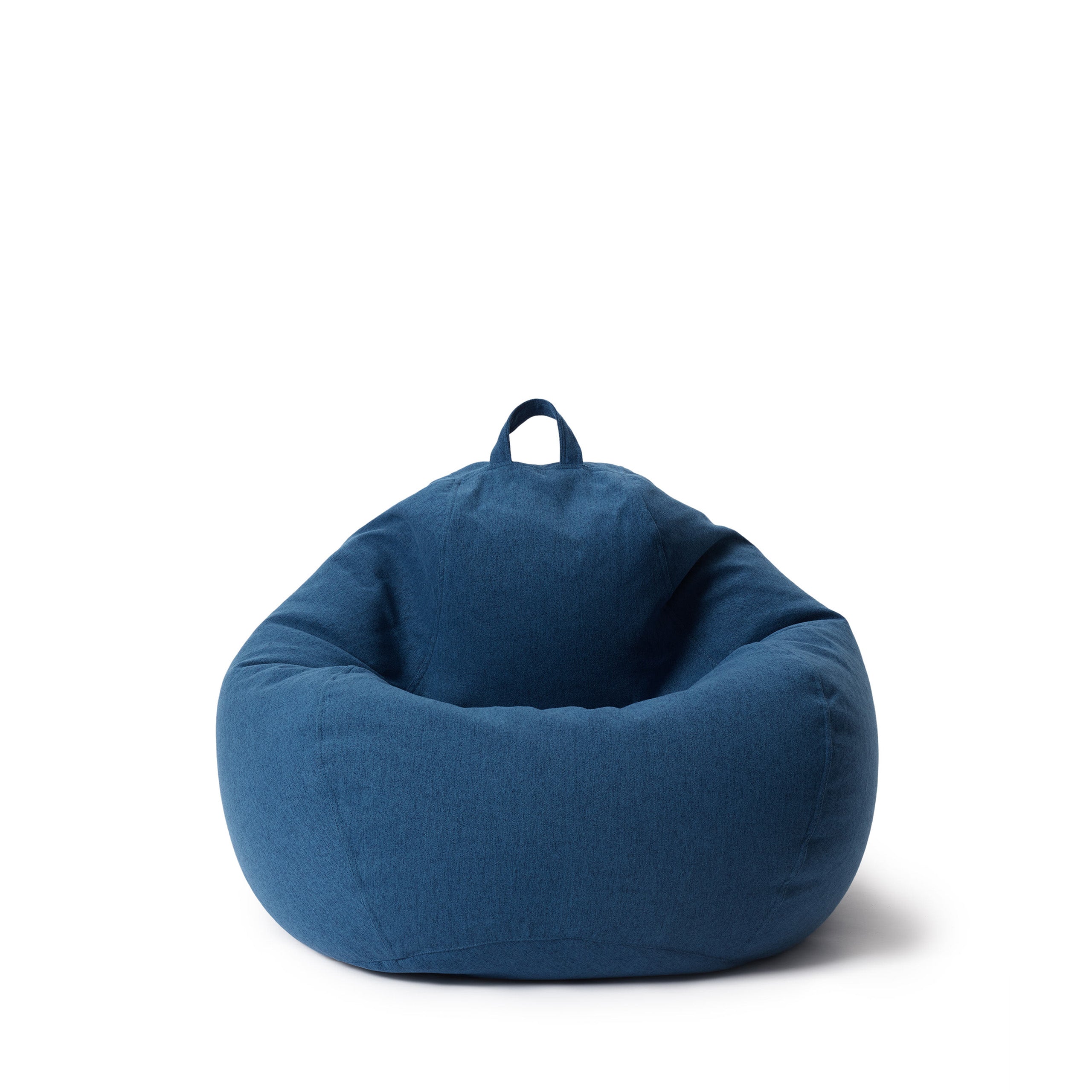 LUMALAND Sitzsack aus der Comfort Line mit 120 L Volumen in Navyblau vor weißem Hintergrund.