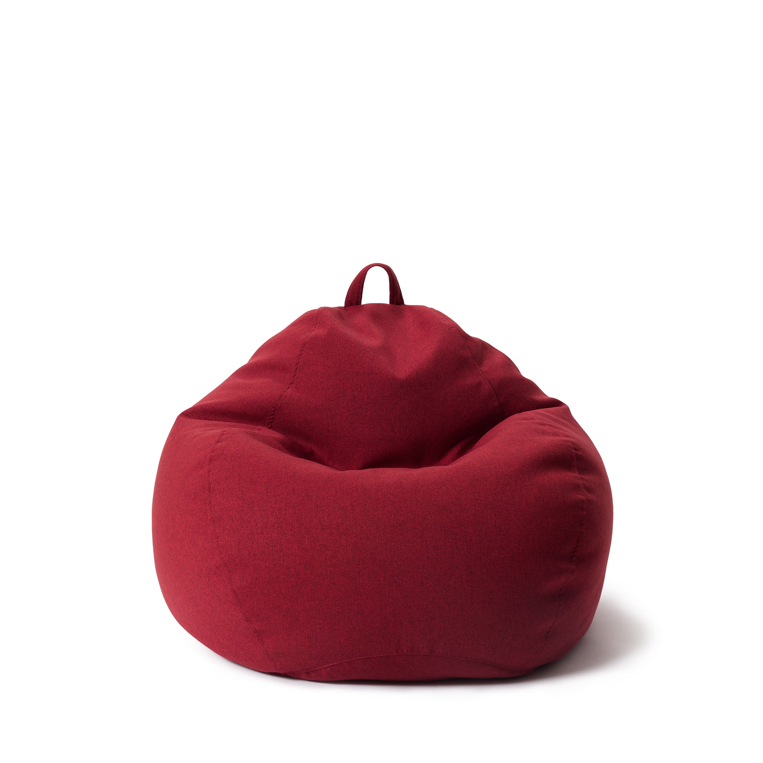 LUMALAND Sitzsack aus der Comfort Line mit 120 L Volumen in Rot vor weißem Hintergrund.