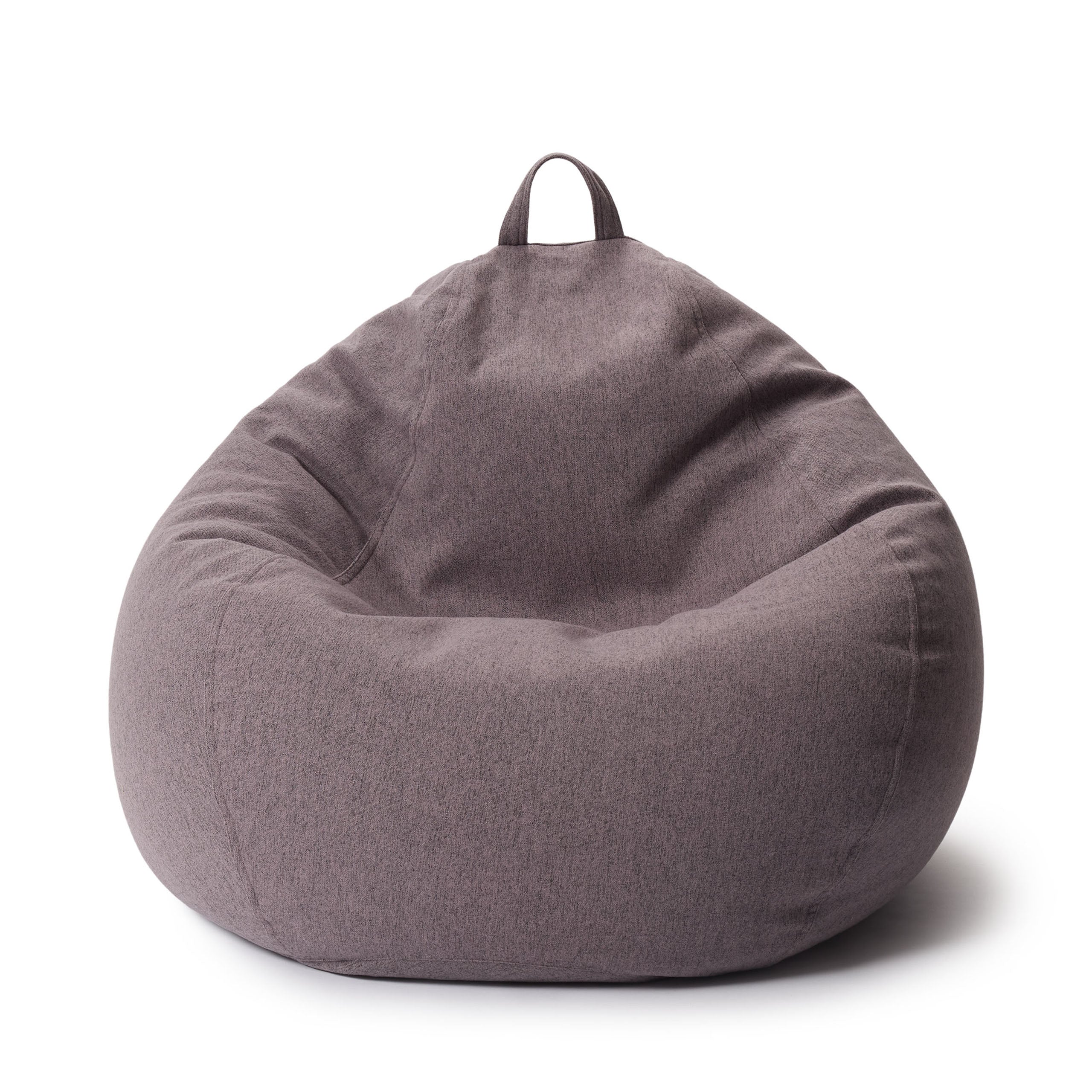 LUMALAND Sitzsack aus der Comfort Line mit 250 L Volumen in Dunkelgrau vor weißem Hintergrund.