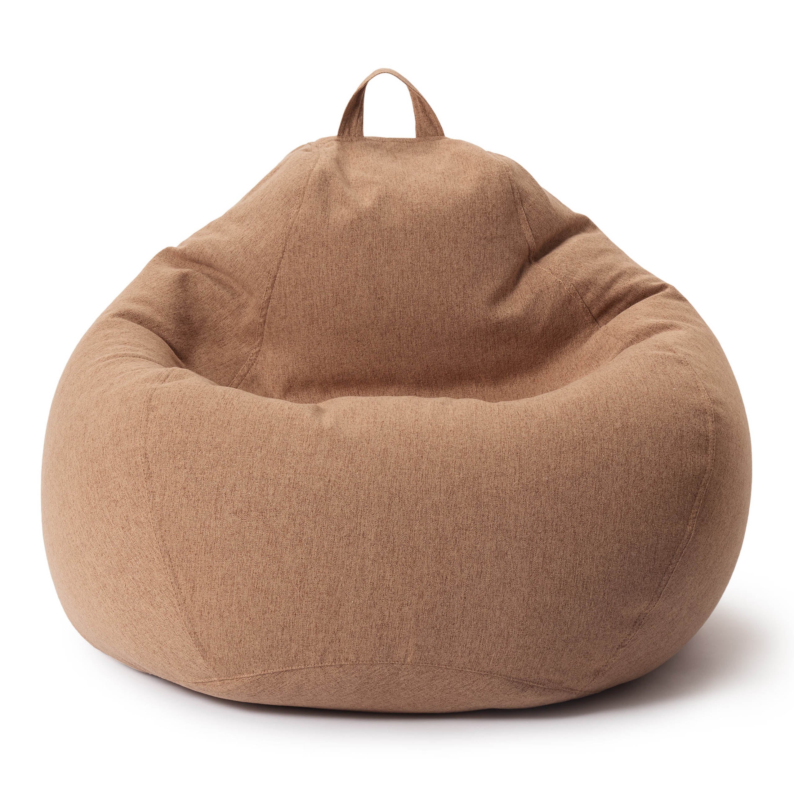 LUMALAND Sitzsack aus der Comfort Line mit 315 L Volumen in Braun vor weißem Hintergrund.