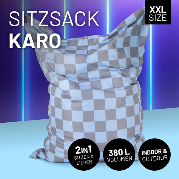 XXL Sitzsack Karo