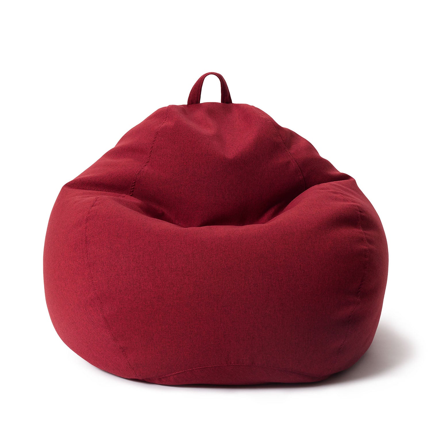 LUMALAND Sitzsack aus der Comfort Line mit 250 L Volumen in Rot vor weißem Hintergrund.