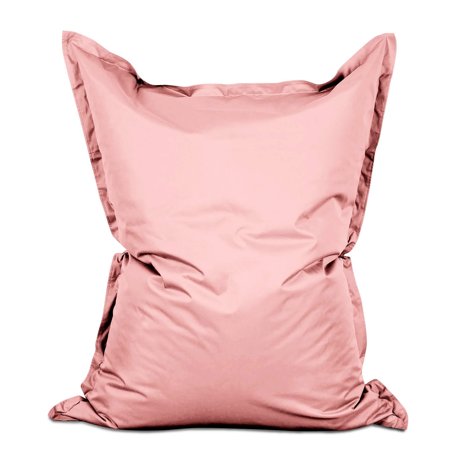 LUMALAND XXL Sitzsack in Pastell Pink vor weißem Hintergrund.
