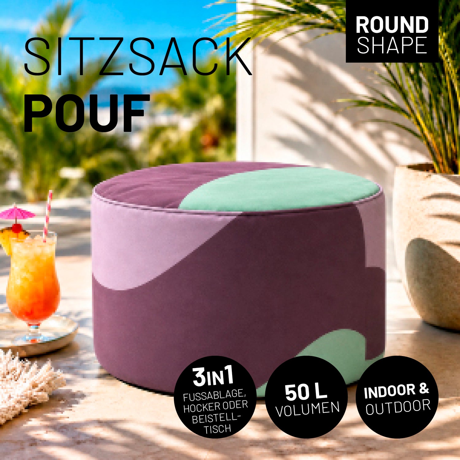 Pouf In/Outdoor - Printed Edition