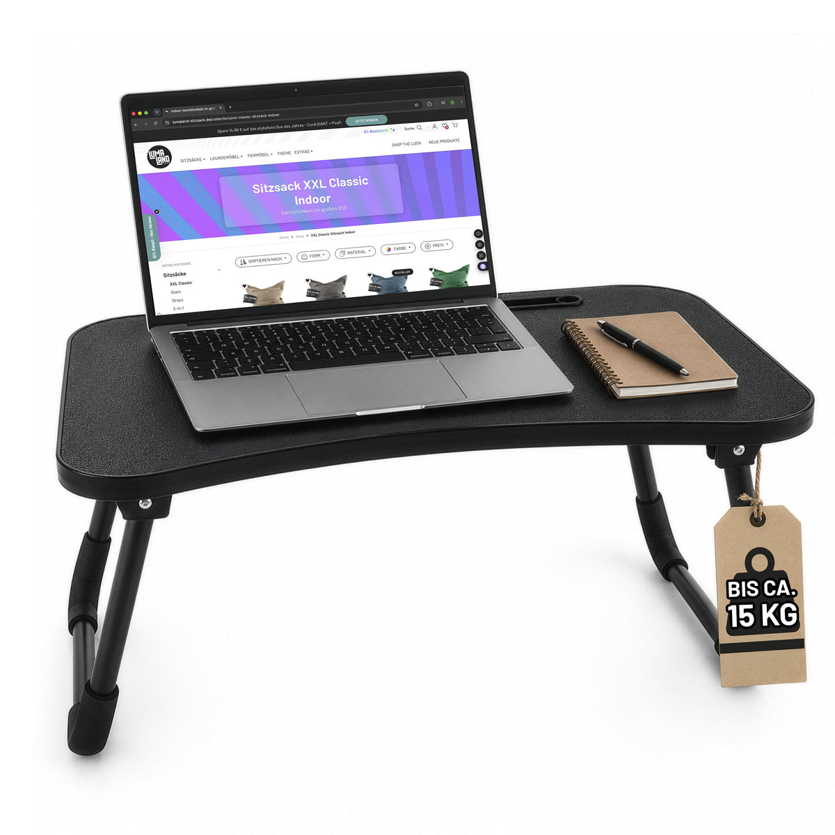Laptop-Tisch inkl. Tablet-Halter