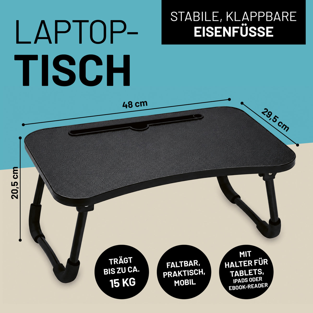 Laptop-Tisch inkl. Tablet-Halter
