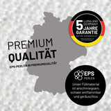 Umrisse der Deutschland-Karte mit Hinweis der LUMALAND Germany 5 Jahre Garantie auf die Cord-Aussenhülle. 