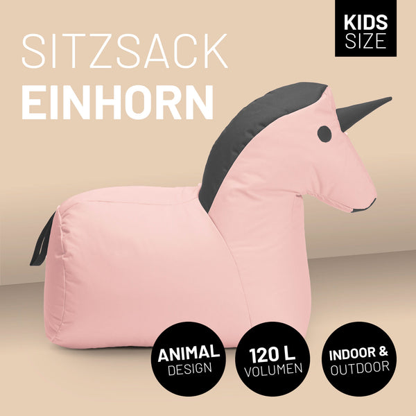 Kindersitzsack Einhorn