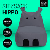 Kindersitzsack Hippo