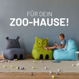 Kindersitzsack Hippo