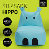 Kindersitzsack Hippo