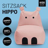Kindersitzsack Hippo