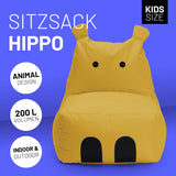 Kindersitzsack Hippo
