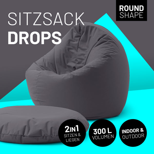 Runder Sitzsack 2 in 1