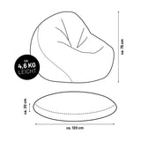 Runder Sitzsack 2 in 1