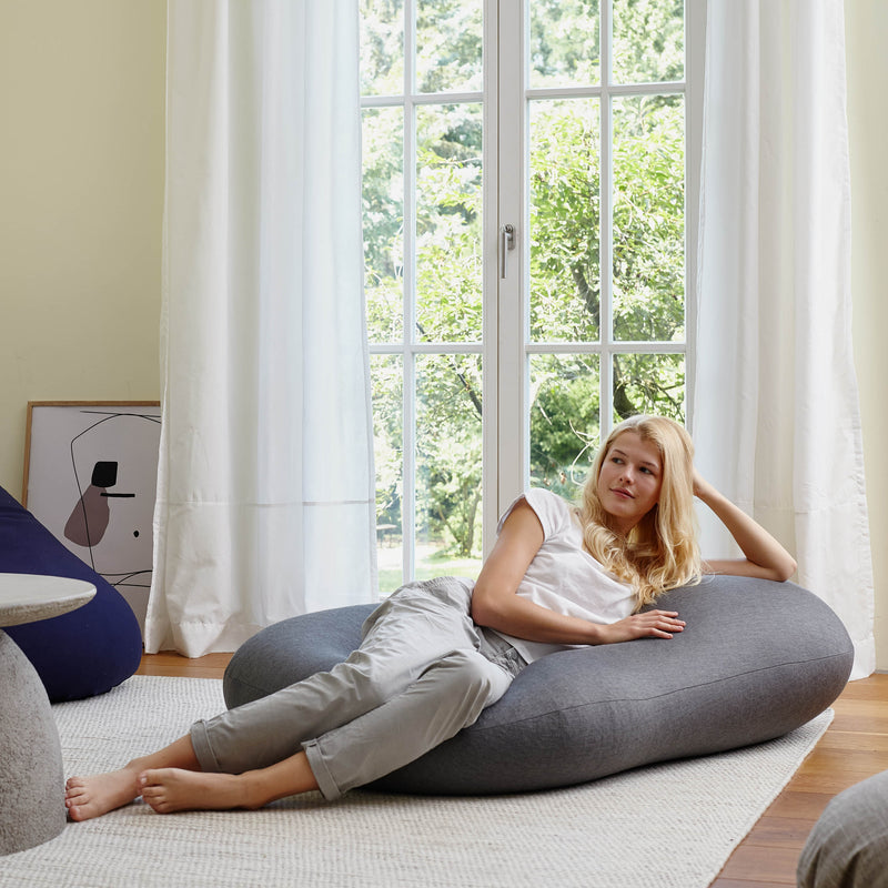 Flexi Sitzsack Dunkelgrau | Lumaland Sitzsack