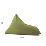 Sitzsack Dreieckig 2 in 1 Interior Line Lime | Lumaland Sitzsack