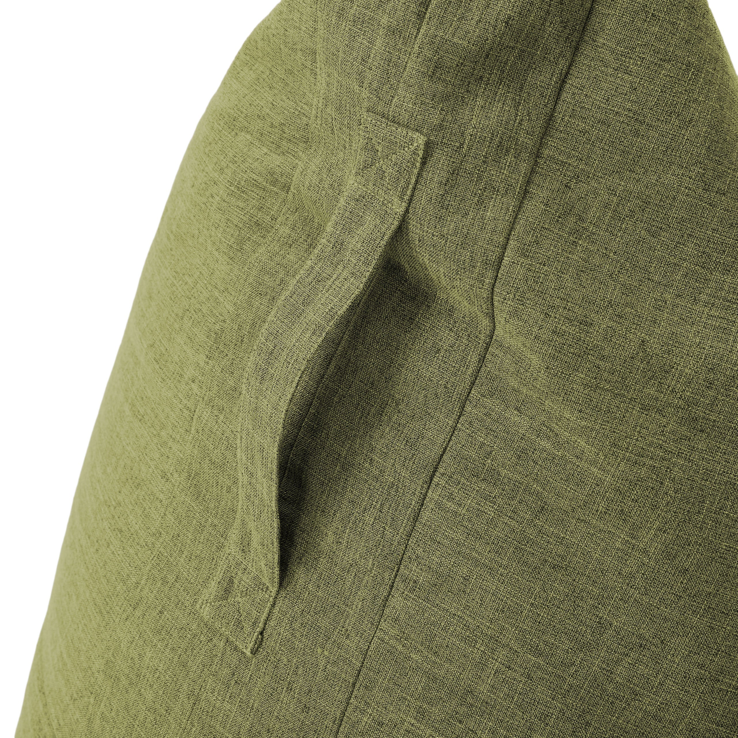 Detailansicht der Trageschlaufe vom LUMALAND Sitzsack Dreieckig 2 in 1 aus der Interior Line in Lime.