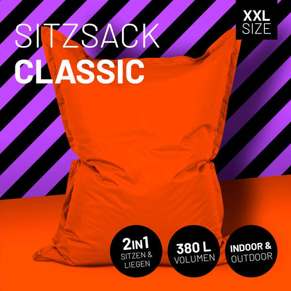 XXL Sitzsack Orange | Lumaland Sitzsack