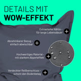 XXL Sitzsack Stahlgrau | Lumaland Sitzsack