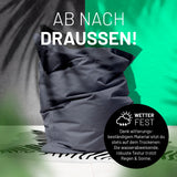 XXL Sitzsack Stahlgrau | Lumaland Sitzsack
