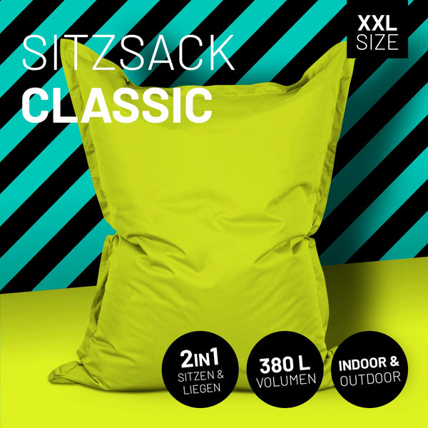 XXL Sitzsack Apfelgrün | Lumaland Sitzsack