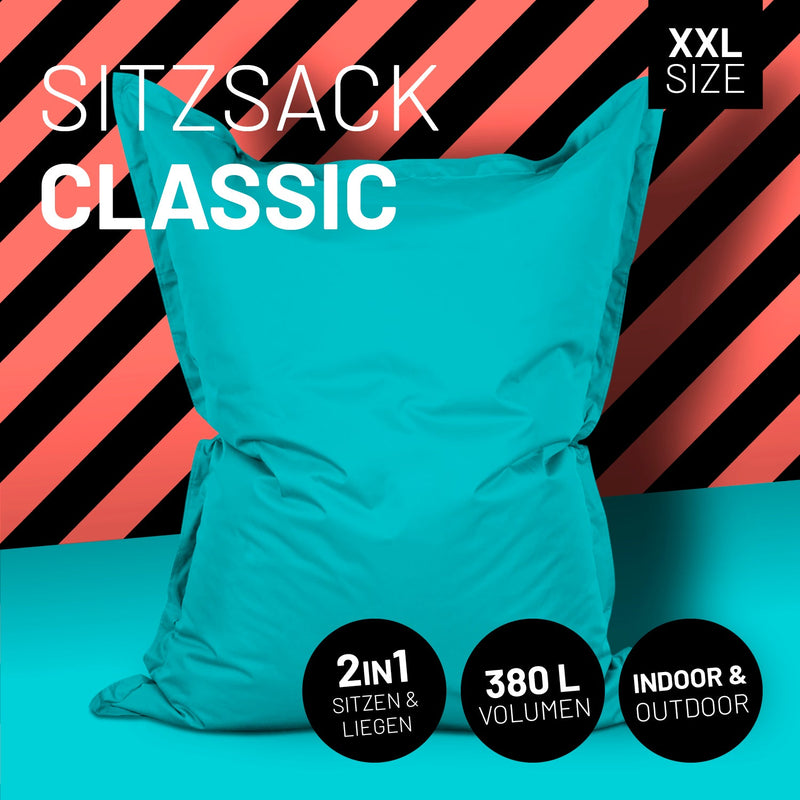 XXL Sitzsack Aquamarin | Lumaland Sitzsack