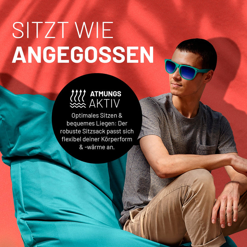XXL Sitzsack Aquamarin | Lumaland Sitzsack