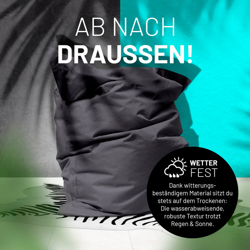 XXL Sitzsack Anthrazit | Lumaland Sitzsack