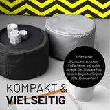 Pouf Sitzhocker Schwarz | Lumaland Sitzsack