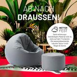 Pouf Sitzhocker Grau | Lumaland Sitzsack