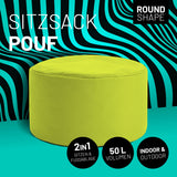 Pouf Sitzhocker Apfelgrün | Lumaland Sitzsack