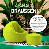 Pouf Sitzhocker Apfelgrün | Lumaland Sitzsack