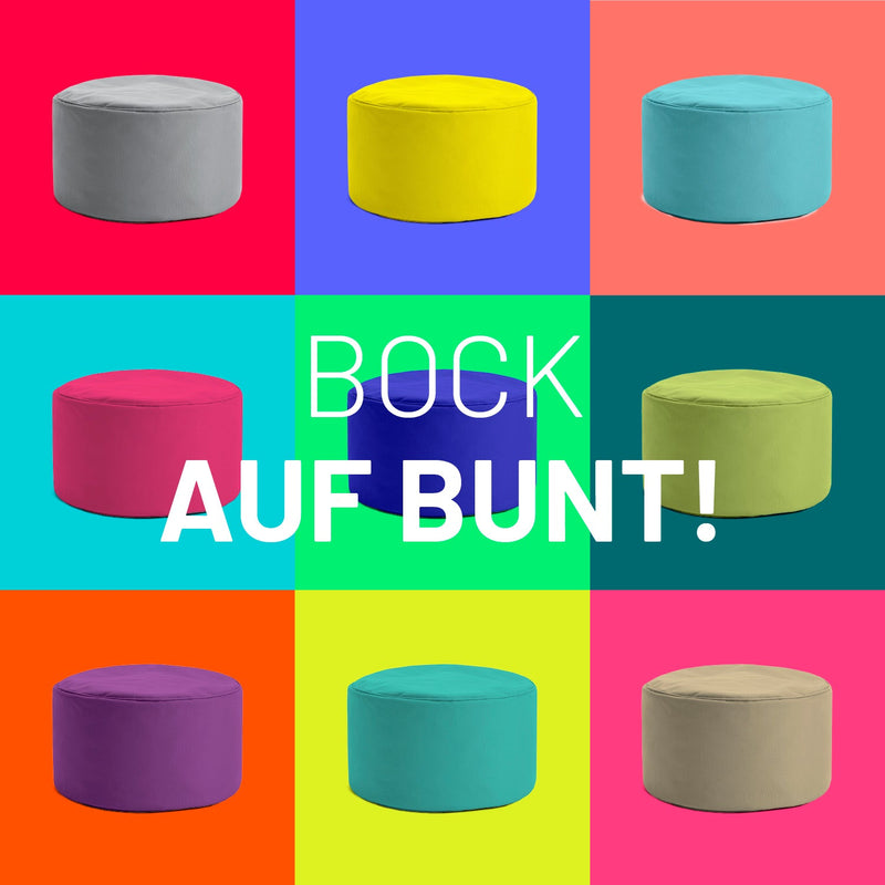 Pouf Sitzhocker Apfelgrün | Lumaland Sitzsack