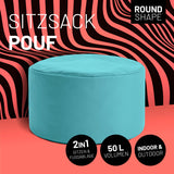 Pouf Sitzhocker Aquamarin | Lumaland Sitzsack